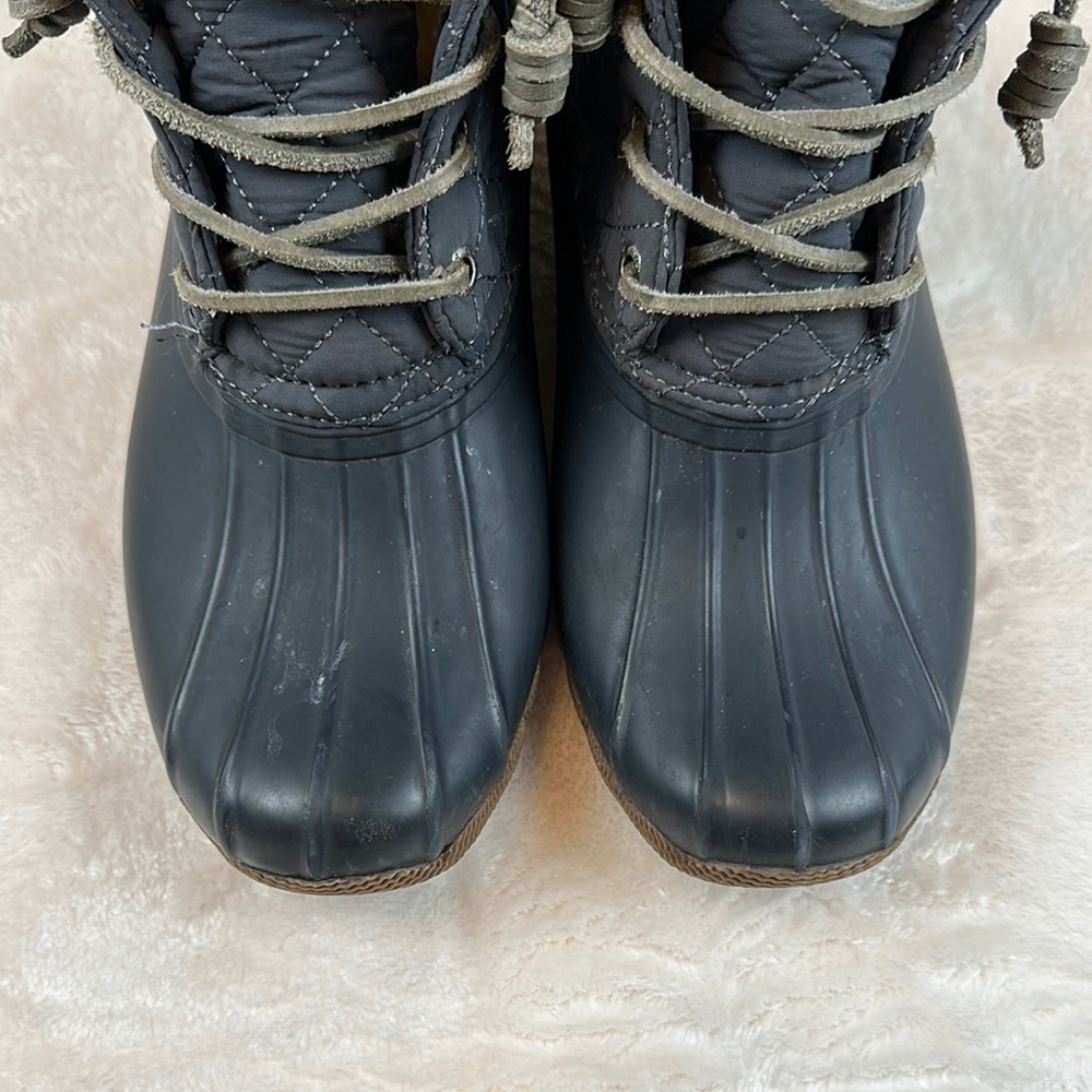 Sperry Top-Sider Blue Winter & Rain Boots With Quilted Interior Lining Women 7.5 - Picture 7 of 11